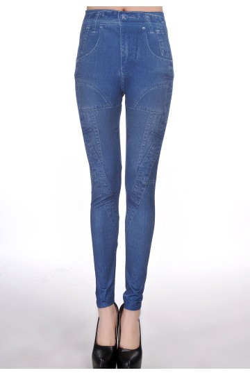 Levné legíny modré džíny Levné legíny modré džíny