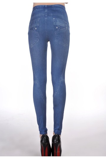 Levné legíny modré džíny Levné legíny modré džíny