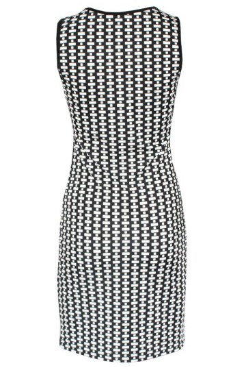 Levné letní geometrické šaty Levné letní geometrické šaty