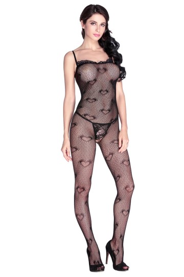 Srdíčkové erotické bodystocking Srdíčkové erotické bodystocking