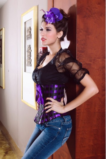 Sexy černo-fialový korzet Sexy černo-fialový korzet