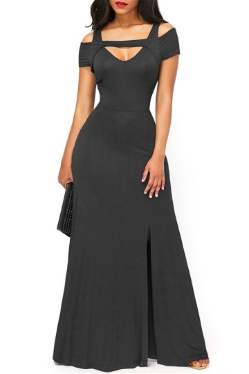 Šedivé dlouhé šaty Šedivé dlouhé šaty