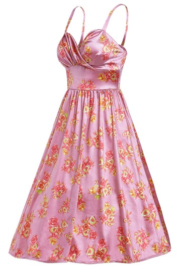 Růžové Pin-up retro šaty Růžové Pin-up retro šaty