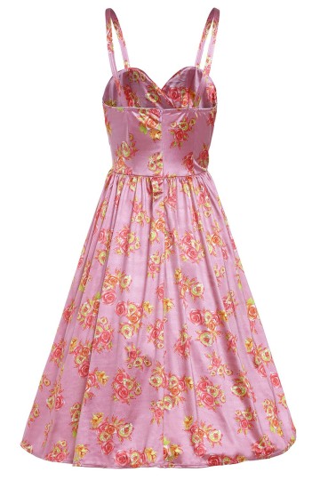 Růžové Pin-up retro šaty Růžové Pin-up retro šaty