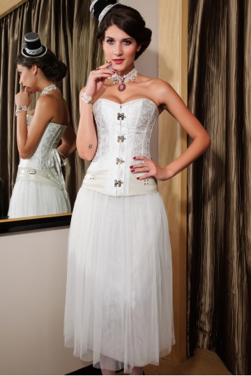 Bílý korzet pro dámy Bílý korzet pro dámy