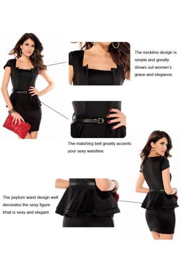 Koktejlové šaty barvy černé Koktejlové šaty barvy černé