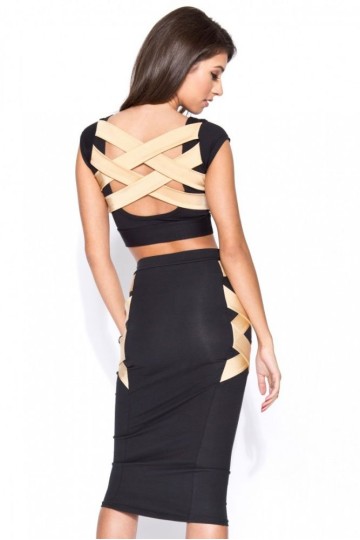 Levný set dlouhé sukně a topu