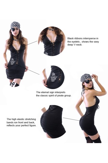 Dámský kostým pirát