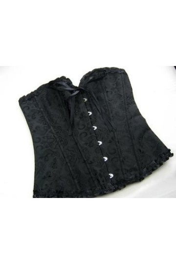 Sexy korzet s košíčky černý