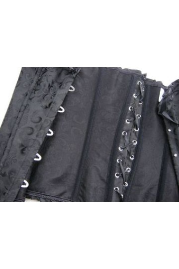 Sexy korzet s košíčky černý