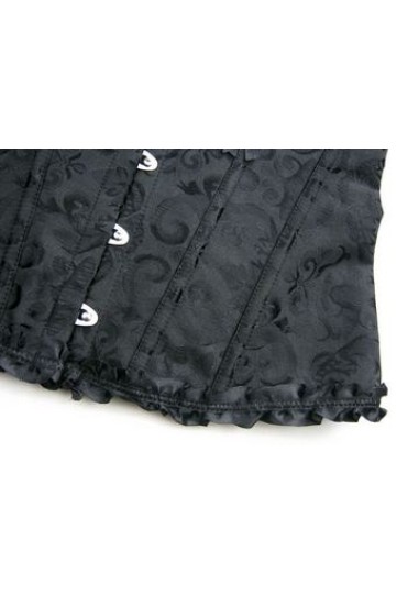 Sexy korzet s košíčky černý