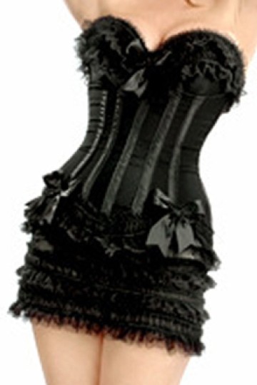 Sexy korzet černý se sukní Sexy korzet černý se sukní