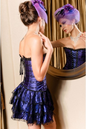 Sexy korzet fialovo-černý Sexy korzet fialovo-černý