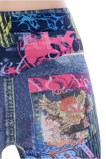 Módní barevné dámské legíny Módní barevné dámské legíny