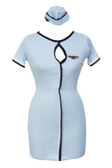 Levný sexy kostým letušky Levný sexy kostým letušky