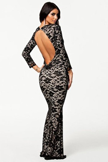 Dlouhé krajkové šaty