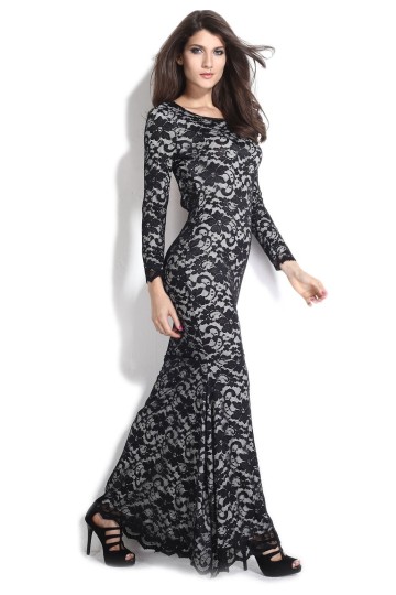 Dlouhé krajkové šaty