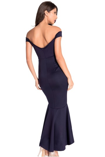 Večerní elegantní modré společenské dlouhé šaty Večerní elegantní modré společenské dlouhé šaty