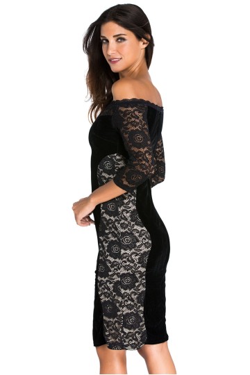 Černé žhavé bezramínkové midi šaty Černé žhavé bezramínkové midi šaty