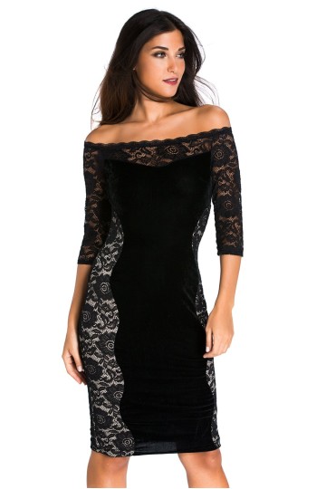 Černé žhavé bezramínkové midi šaty Černé žhavé bezramínkové midi šaty