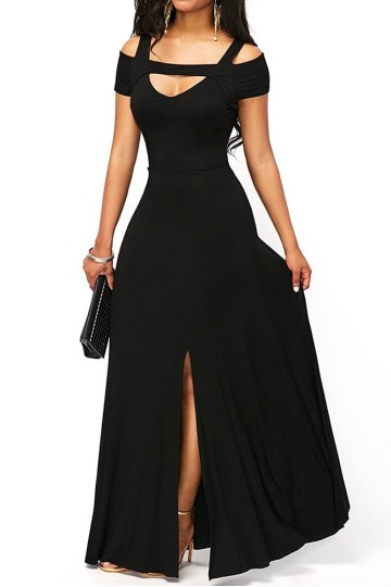 Šaty černé dlouhé Šaty černé dlouhé