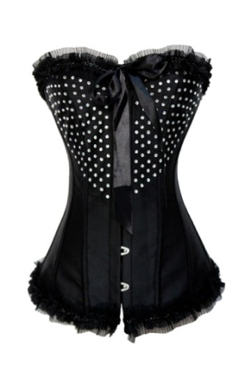 Černý elegantní korzet se sukýnkou