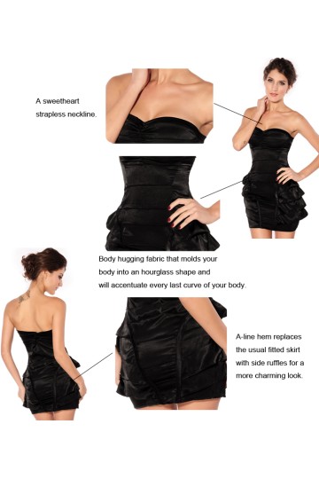 Černé krátké koktejlky Černé krátké koktejlky