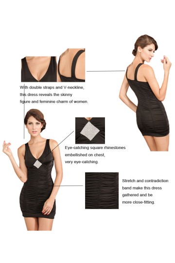 Černé koktejlky s ozdobou