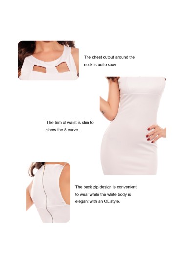 Bílé společenské šaty Bílé společenské šaty